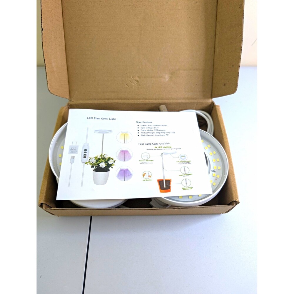 15W LED Plant Grow Light E27 54 LEDs 3 Spectrum Colors Dimmable Timer